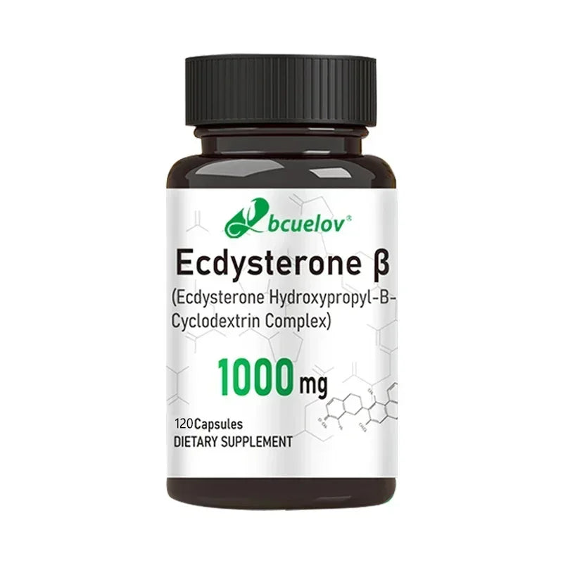 Ecdysterone Supplement 1000 mg - Enhanced Energy Levels,Increased Muscle Strength, 30/60/120 Capsules
