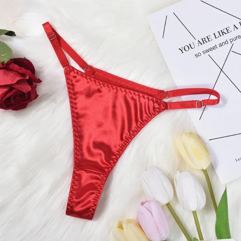 Bow-knot Bra Panties Thigh Ring Set