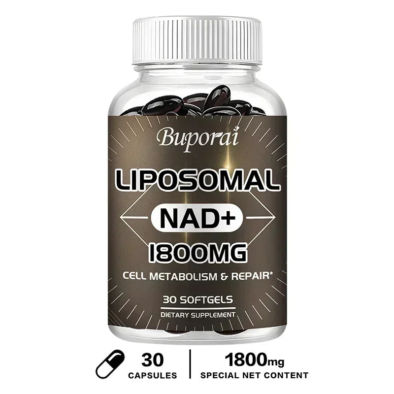 Liposomal NAD Supplement - Boosts Natural Energy and Repairs Cells, Relieves Stress and Promotes Overall Well-being