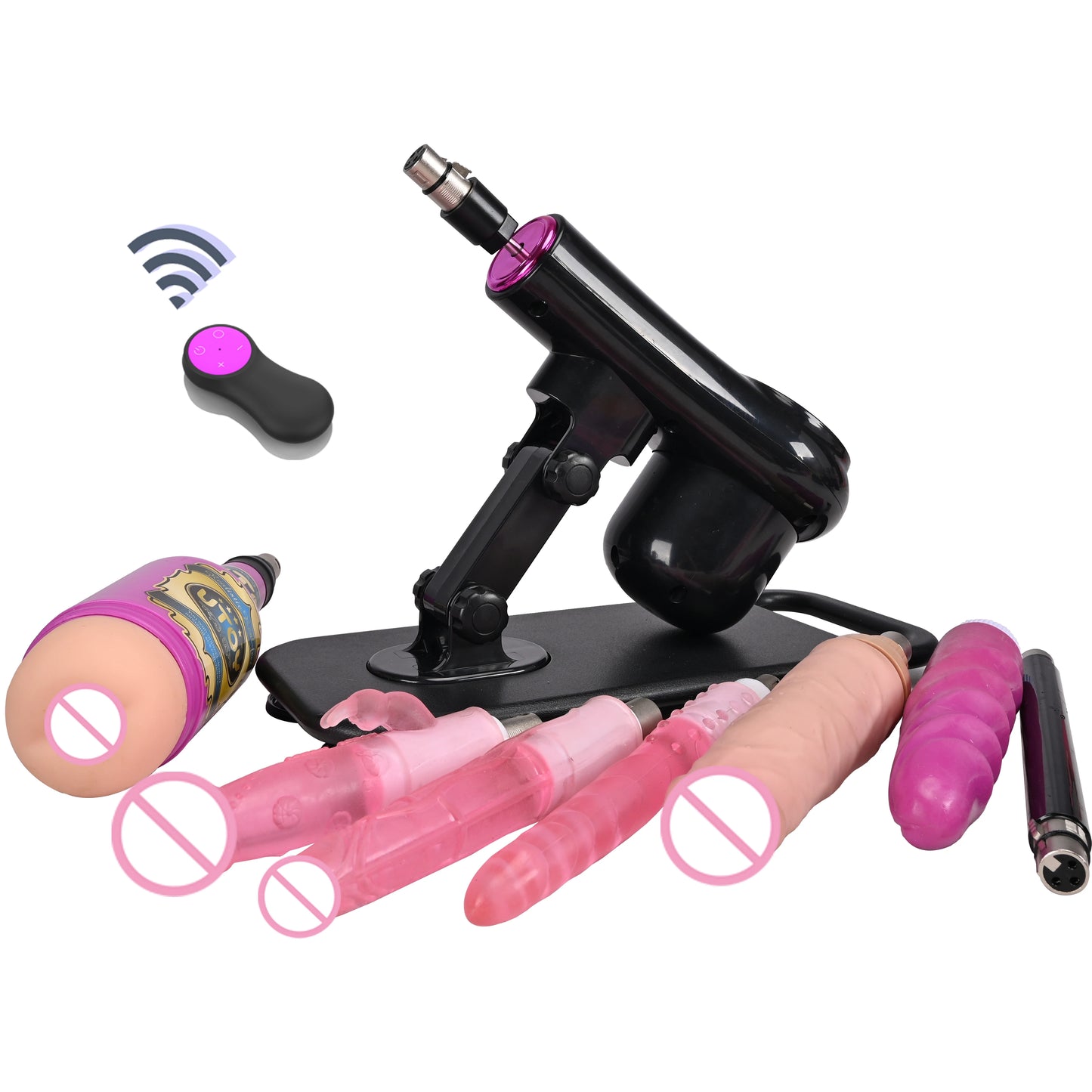 New Sex Machine for Woman Adjustable Masturbating Pumping with different Accessories Sex machine Gun for Men wireless machine