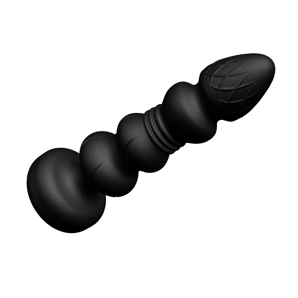Thrusting Vibrator Anal Beads Butt Plug with Remote
