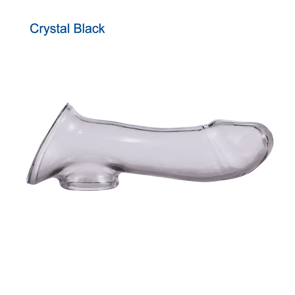 Male Masturbator Penis Delay Sleeve Erectile Enhancer High Elastic and Safer Condoms Sex Toy for Couple Erotic Sex Toys