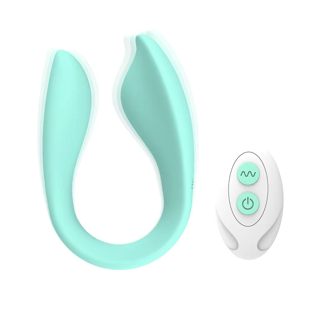 Wireless Remote Control U-Shape Dildo Vibrator - Dual Motors & Clitoral Stimulator, Wearable Sex Toy...