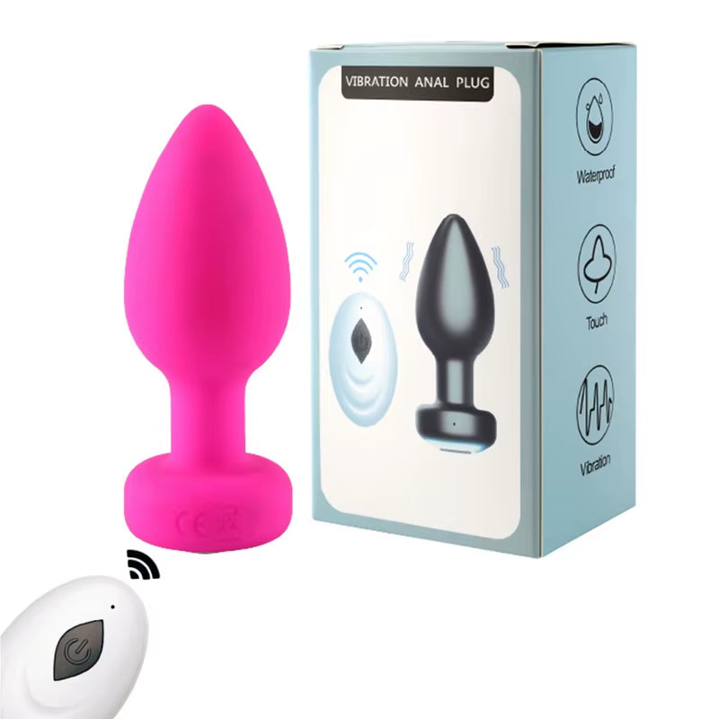 Wireless Anal Vagina Vibrator Butt Plug Men Prostate Massager Stimulator Female Masturbator Adult Se...