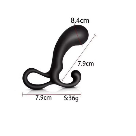 Portable Prostate Massager Masturbator Ass Anal Butt Plug Dilator Dildo Silicone Open G Spot Buttplu...