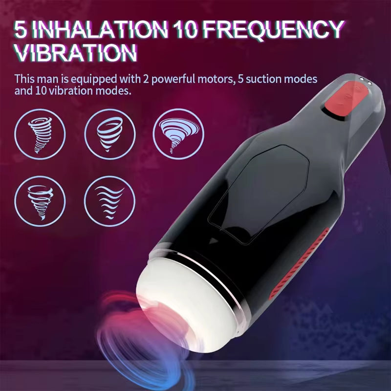 Sex Machine Toys Male Silicone Realistic Vagina Blowjob Pocket Stroker Vibrating Erotic Adult Mastur...