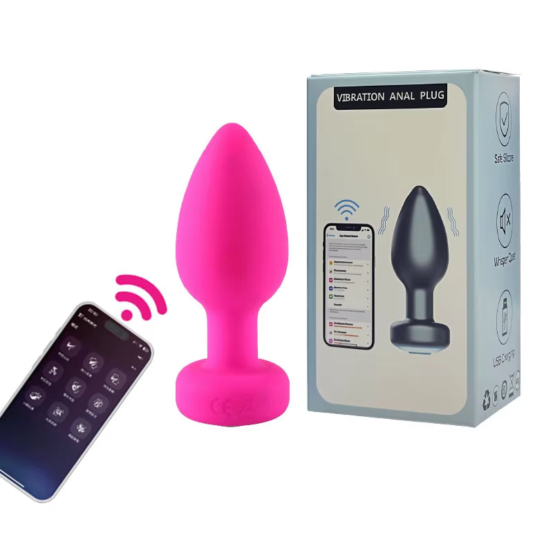 Wireless Anal Vagina Vibrator Butt Plug Men Prostate Massager Stimulator Female Masturbator Adult Se...