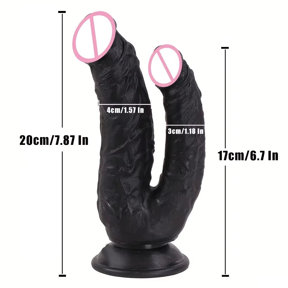 Double Penetration Dildo Women Sex Toys Prostate Massage Anal Plugs Cheap Male Penis Gay Masturbatio...