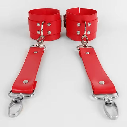 Adult Sex Toys BDSM Bondage Gear Adjustable Handcuffs Ankle Cuffs Open Leg Restraint Fetish Restrain...