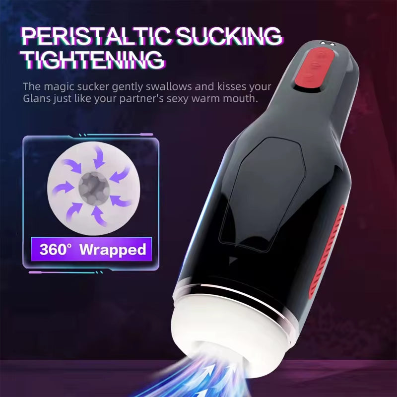 Sex Machine Toys Male Silicone Realistic Vagina Blowjob Pocket Stroker Vibrating Erotic Adult Mastur...