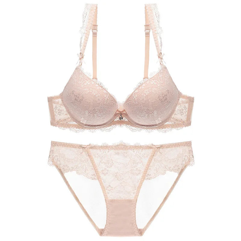 Cotton Lace Bra And Panty Set
