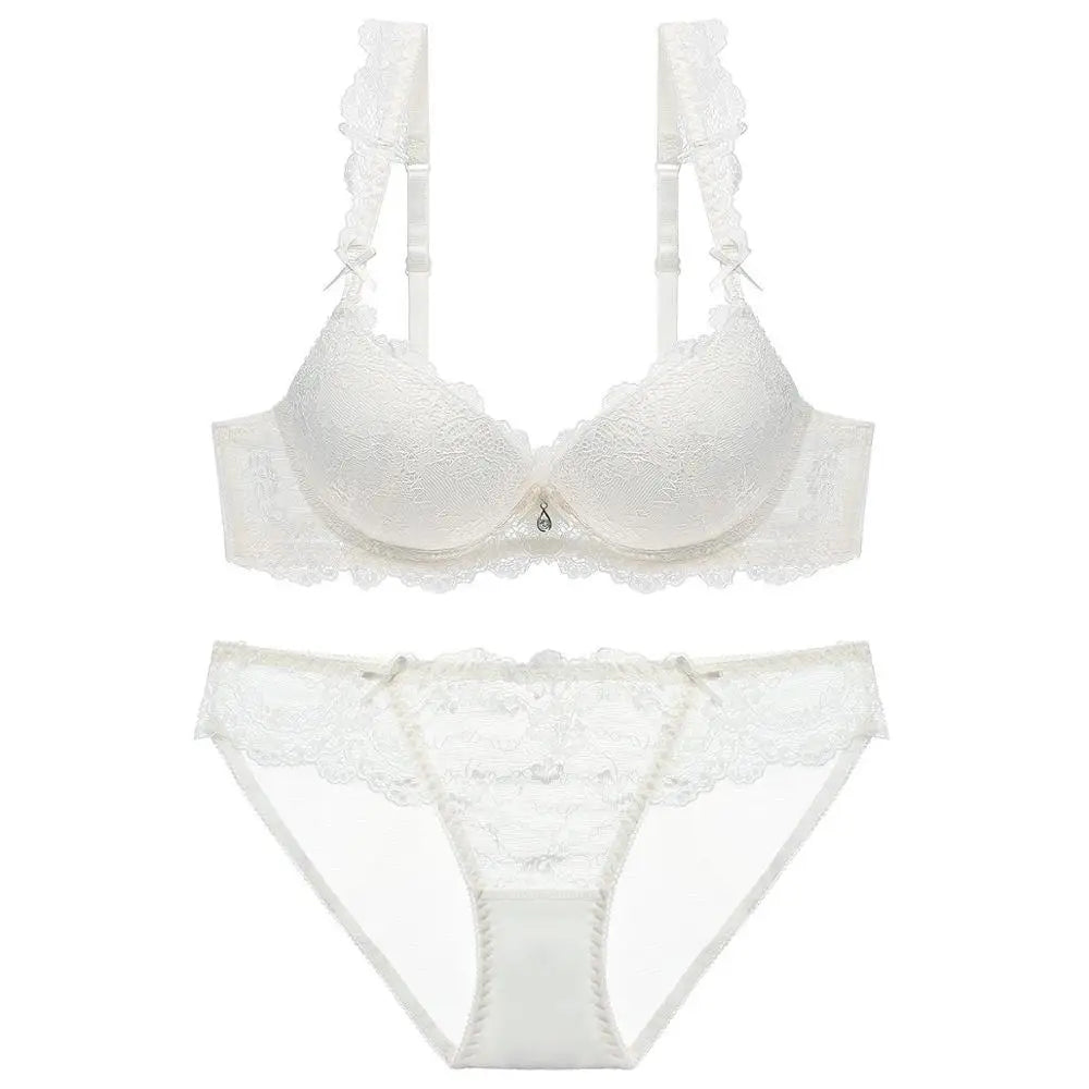 Cotton Lace Bra And Panty Set