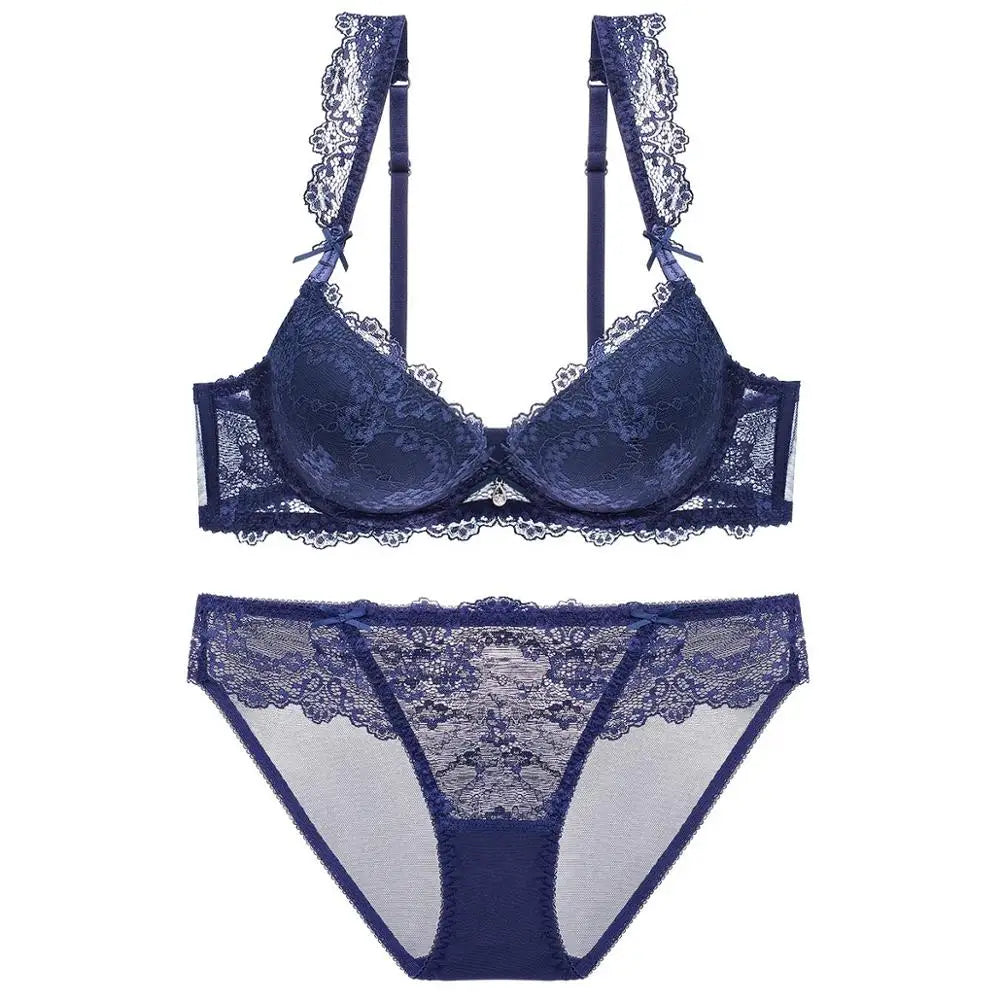 Cotton Lace Bra And Panty Set