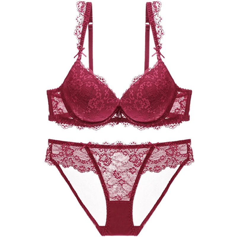 Cotton Lace Bra And Panty Set