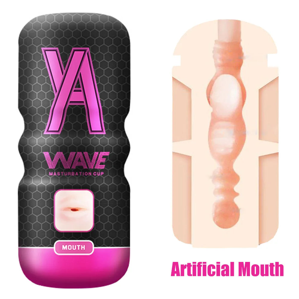 Male Masturbation Cup Oral Sex Silicone Soft Artificial Pussy Sex Toys For Men Penis Pump Realistic Vagina Anal Mouth