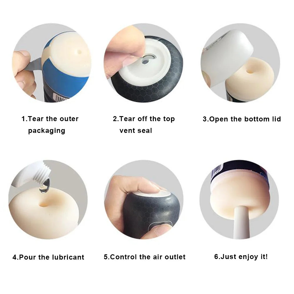 Male Masturbation Cup Oral Sex Silicone Soft Artificial Pussy Sex Toys For Men Penis Pump Realistic Vagina Anal Mouth