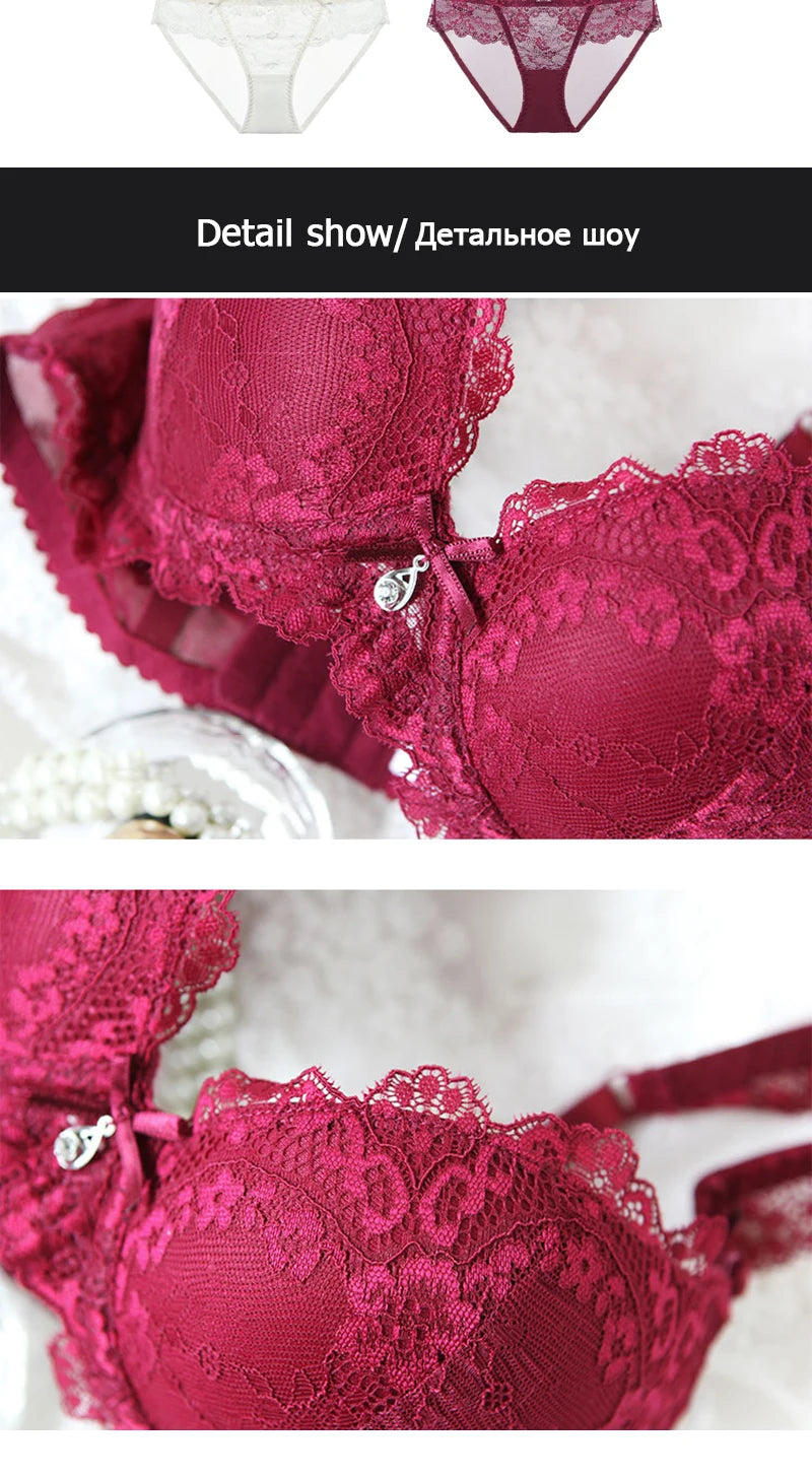 Cotton Lace Bra And Panty Set