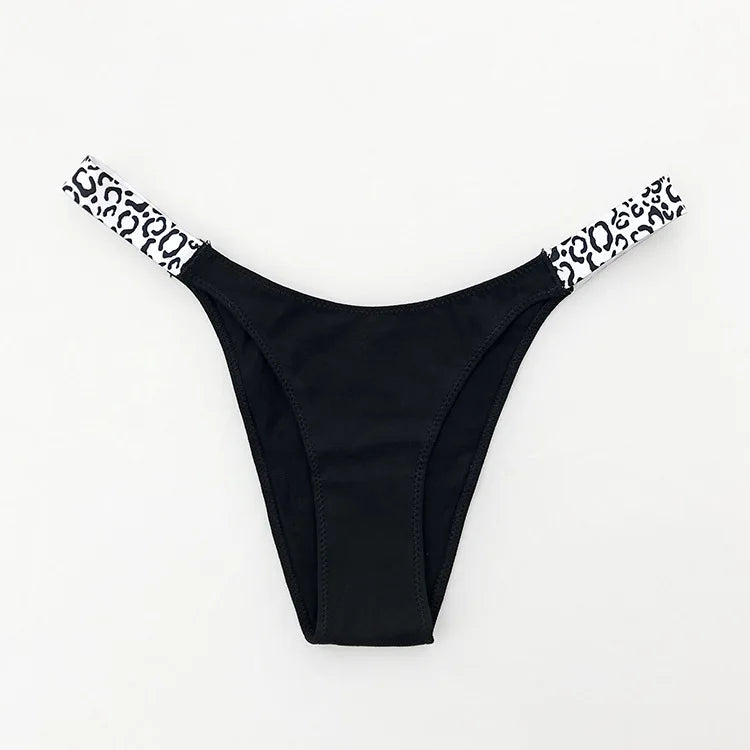 European New Solid Color Panties Zebra G-String Low Waist Seamless Underpants
