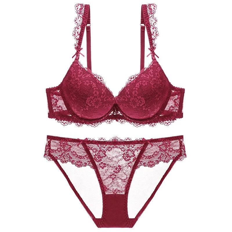 Cotton Lace Bra And Panty Set