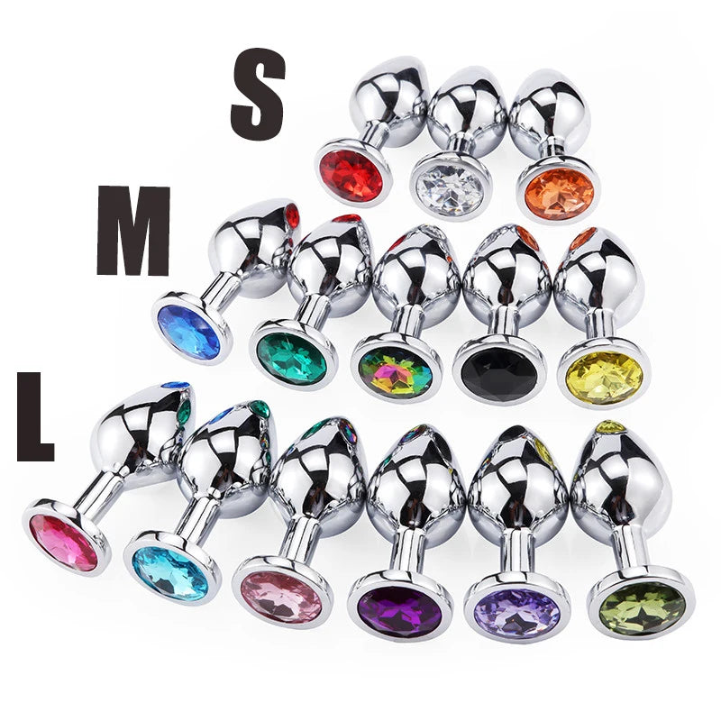 Mini Round Shaped  Metal Stainless Smooth Steel Butt Plug