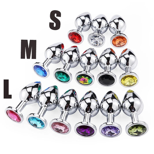 Mini Round Shaped  Metal Stainless Smooth Steel Butt Plug