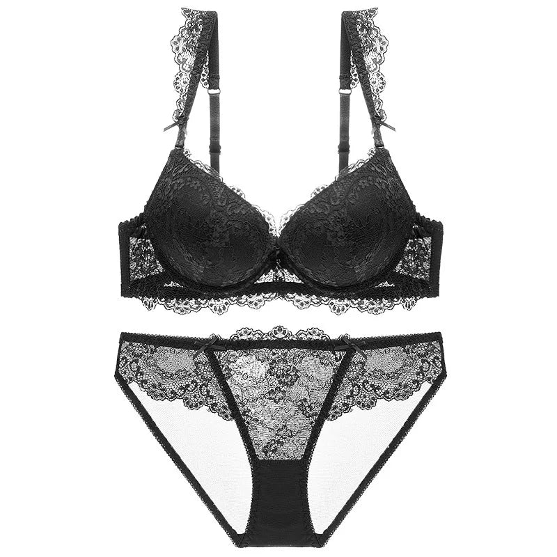 Cotton Lace Bra And Panty Set