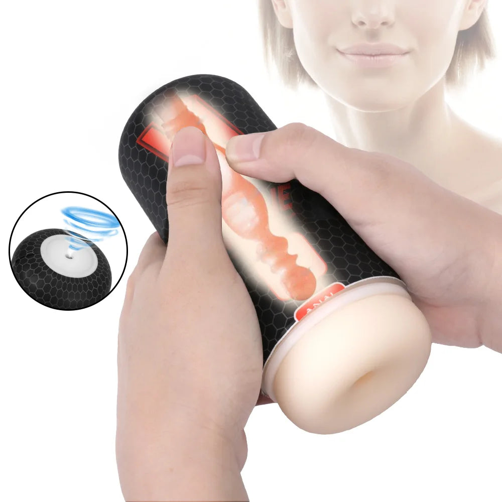 Male Masturbation Cup Oral Sex Silicone Soft Artificial Pussy Sex Toys For Men Penis Pump Realistic Vagina Anal Mouth