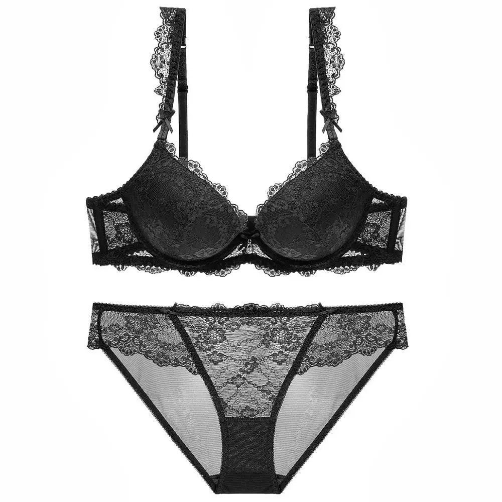 Cotton Lace Bra And Panty Set