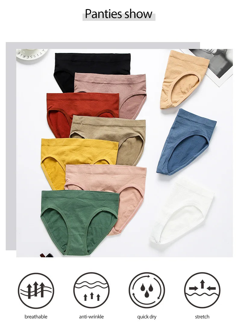 Sexy Seamless Backless Cotton Bra and Panty Set