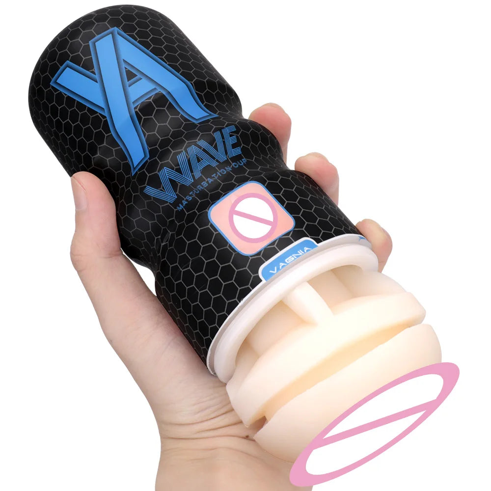 Male Masturbation Cup Oral Sex Silicone Soft Artificial Pussy Sex Toys For Men Penis Pump Realistic Vagina Anal Mouth