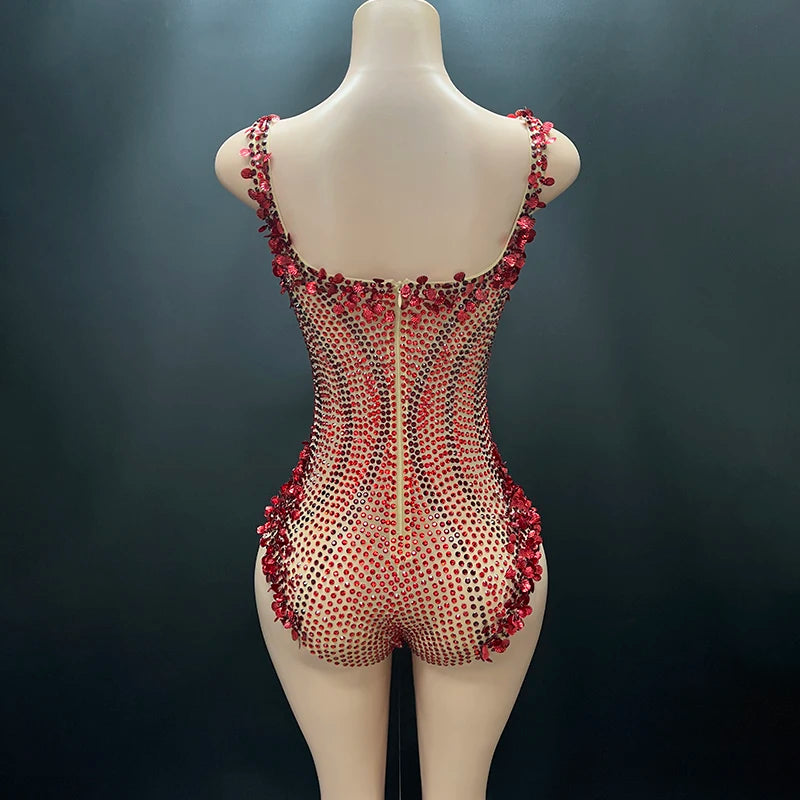 Novance Y3600-Dc Wholesale Fashion Apparel Performance Wear Sexy Women'S Jumpsuits With Sequin Playsuits Sexy Romper for Party