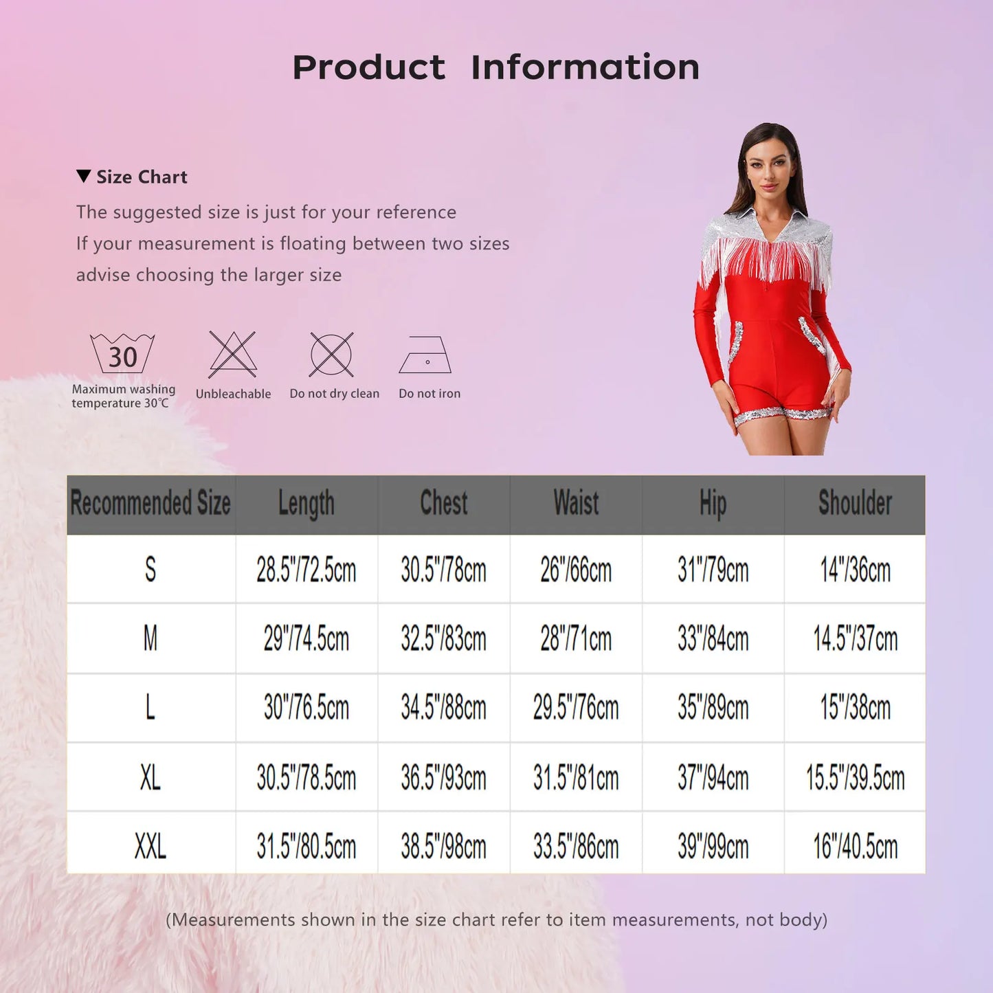 Womens Sparkly Western Cowgirl Cosplay Costume 70s 80s DiscoBodysuit Playsuit Front Zip Tassel Fringe Sequins Boyshorts Rompers