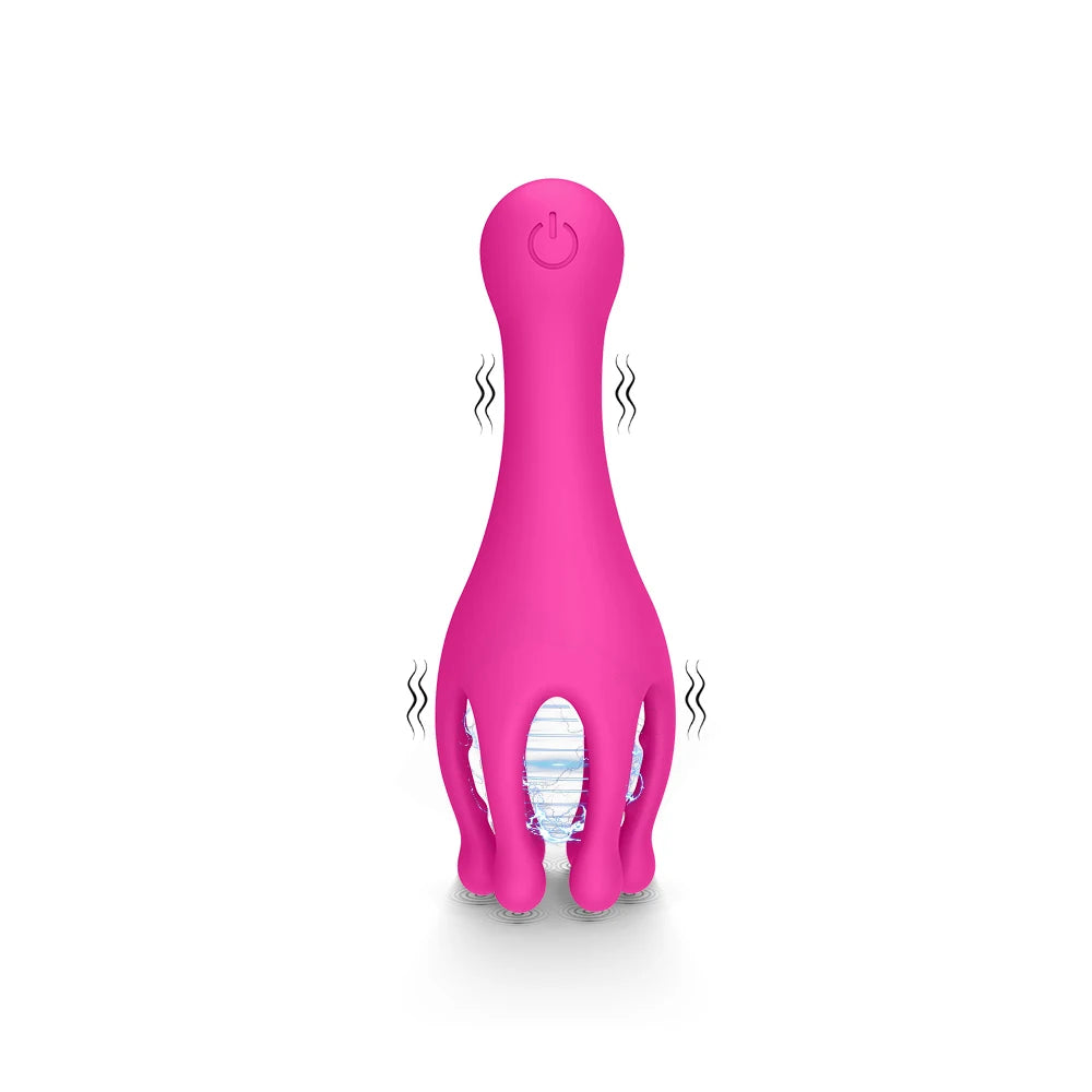 Male Glans Stimulate Massager - 3 Thrusting 9 Vibrating Penis Delay Trainer, Oral Sex Climax Masturbator, Sex Toys for Men
