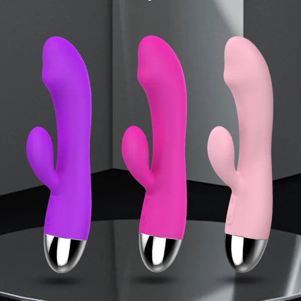 Vibrant Bliss Dual-Ended AV Vibrator - Body-Friendly Silicone, Multi-Speed & USB Rechargeable