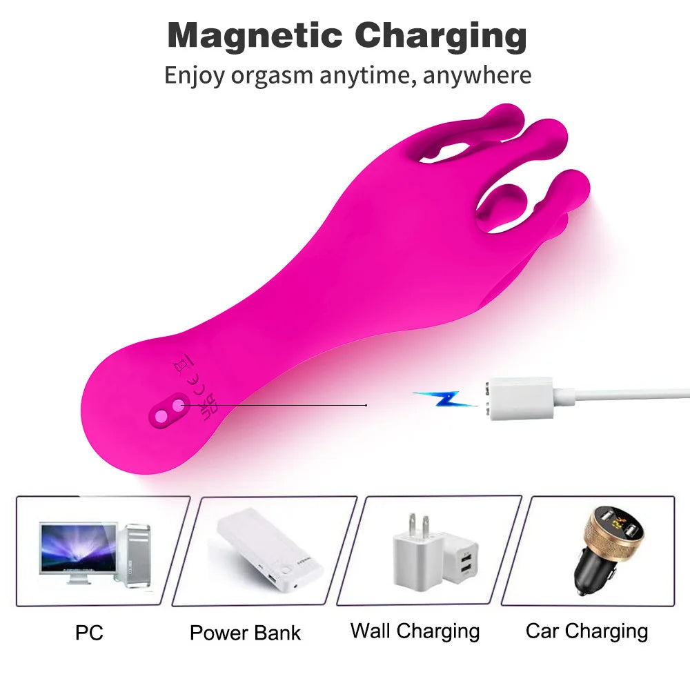Male Glans Stimulate Massager - 3 Thrusting 9 Vibrating Penis Delay Trainer, Oral Sex Climax Masturbator, Sex Toys for Men