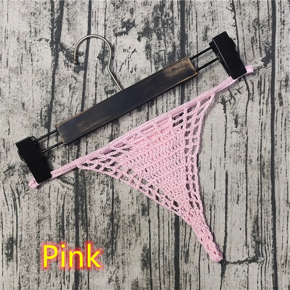 Cotton Beach Sunbathing Women Panties Bikini Thong Bikini Briefs