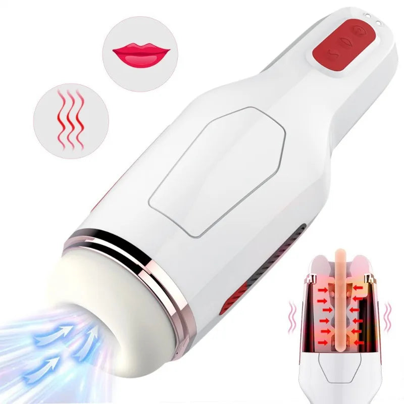 Male Masturbator Sex Toys for Men10 Frequency Vibration 5 Frequency Suction Automatic Penis Training Pocket Pussy Adult Games