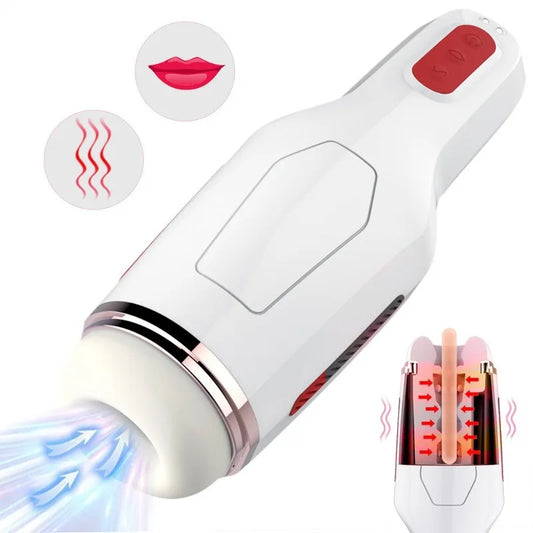 Male Masturbator Sex Toys for Men10 Frequency Vibration 5 Frequency Suction Automatic Penis Training Pocket Pussy Adult Games