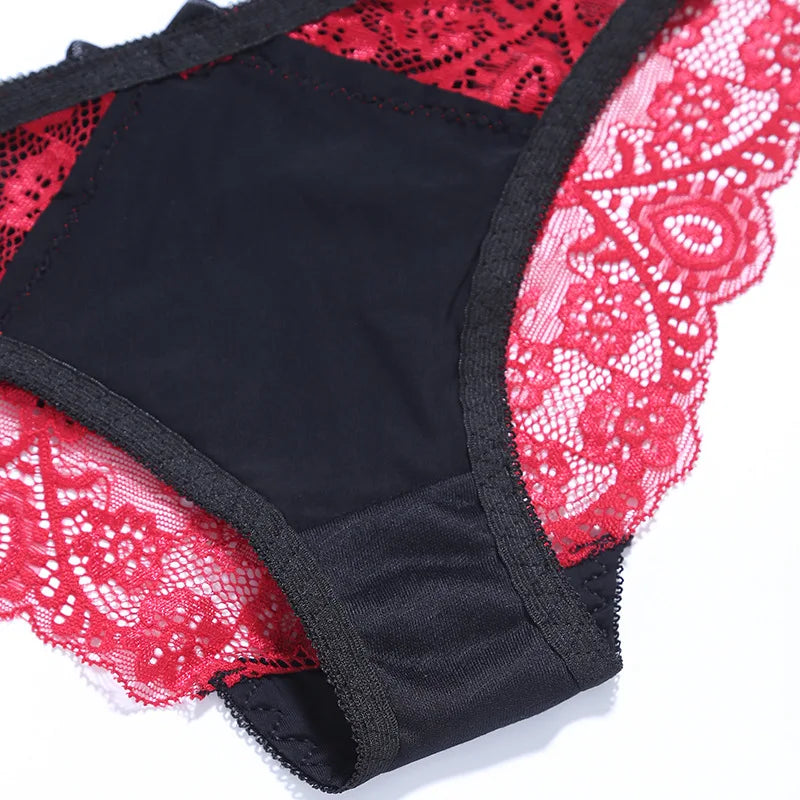 Top Classic Bandage Bra Set Lingerie Push Up Brassiere Lace Panties