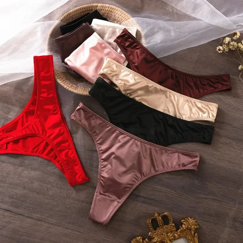 Sexy Women Lace Thong Transparent Breathable Panties