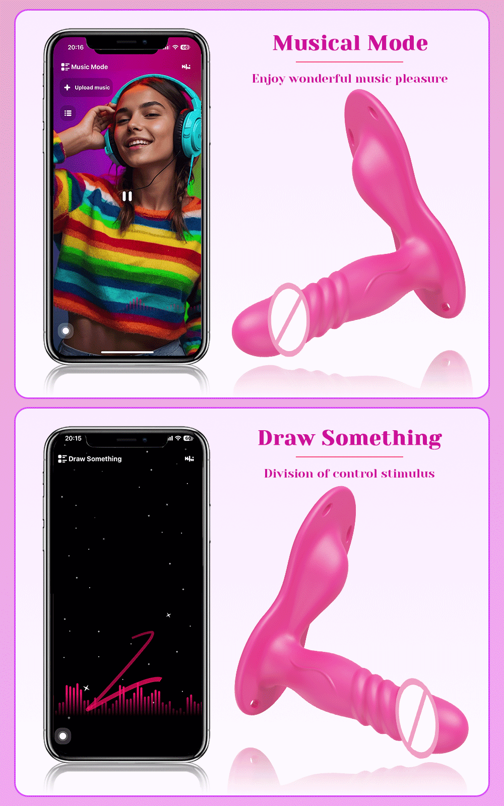 Blissful Pleasure Wearable Vibrator for Couples - Thrusting G-Spot & Clitoral Stimulation