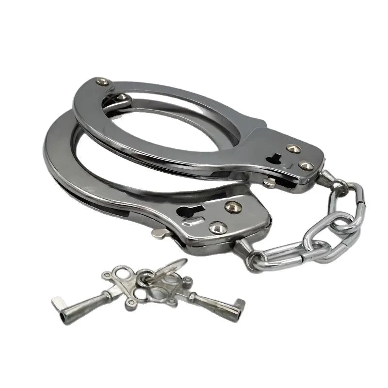 Thickened Sexy Handcuffs Metal Bondage Props for Couple Flirting Training Alternative Toys for Enhanced Play