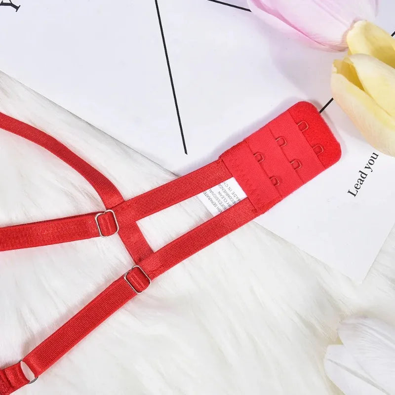 Bow-knot  Bra Panties Thigh Ring Set
