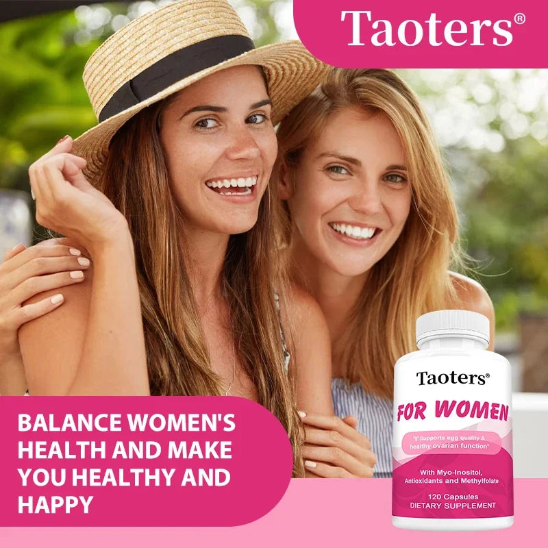 Myo-Inositol Women's Health Supplement, Improves Mood, Promotes Hormonal Balance, and Promotes Ovarian Health