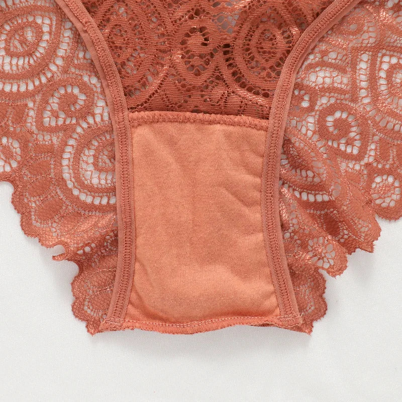 Cotton Lace Panties Crotch Breathable