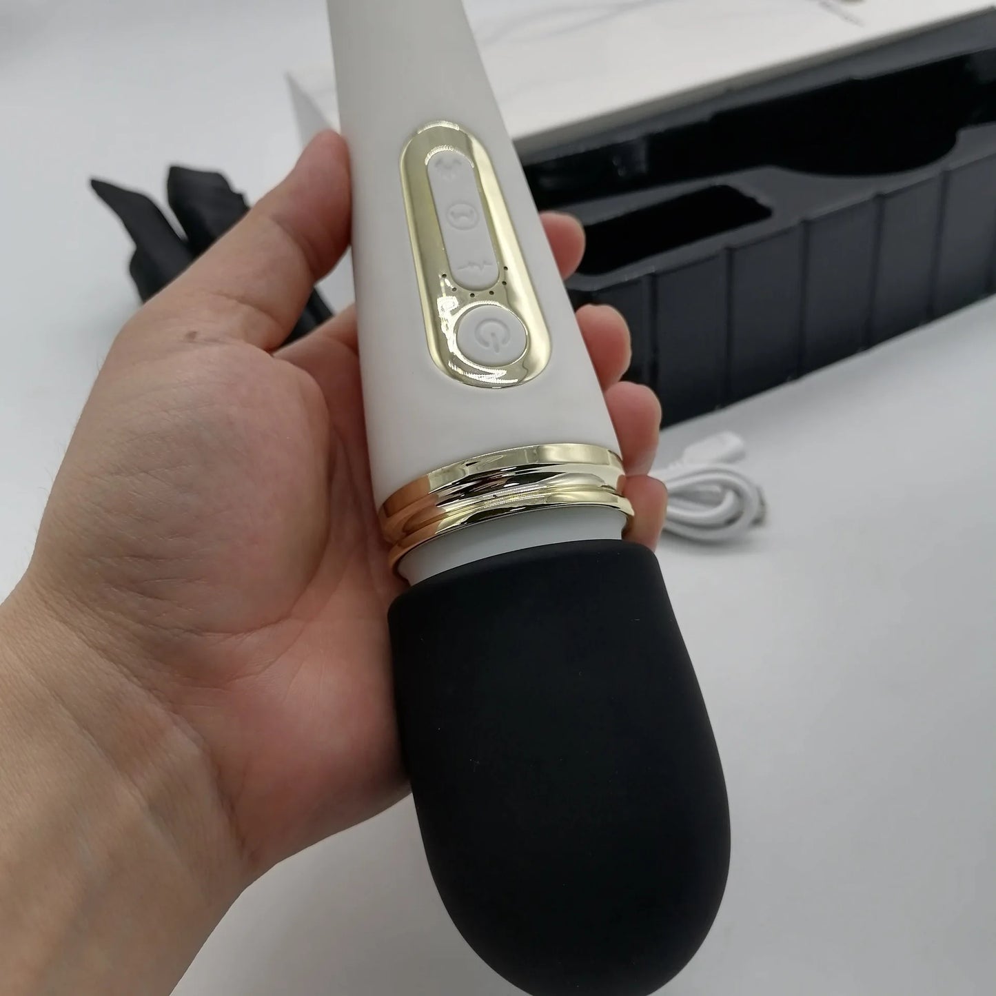 Enchantress Magic Wand Vibrator - 6 Speeds, Heating Function, Clitoral & Body Massager for Ultimate Pleasure