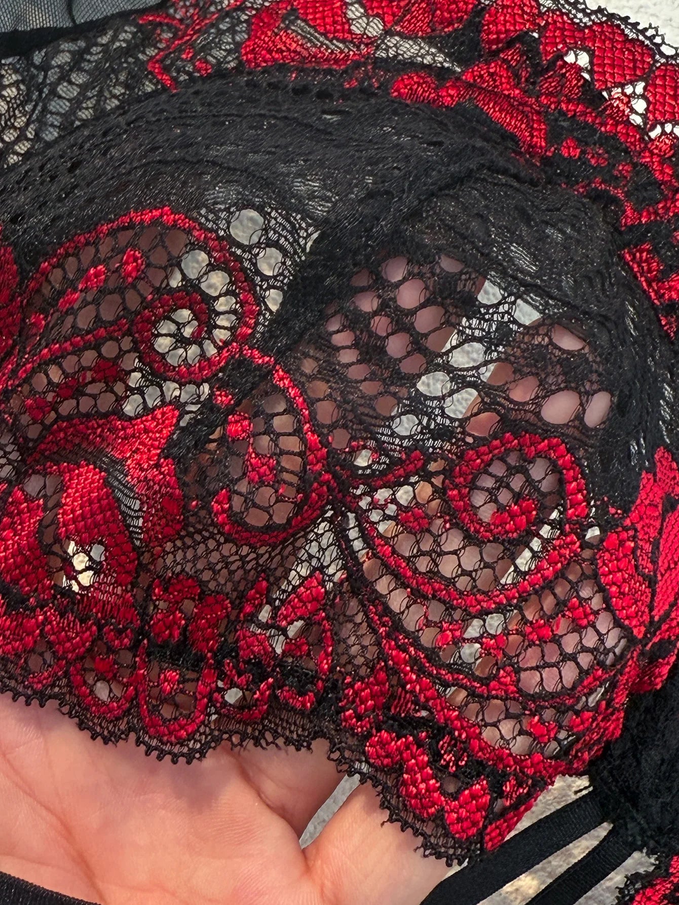 Bra and panties set (two-piece set) See-through