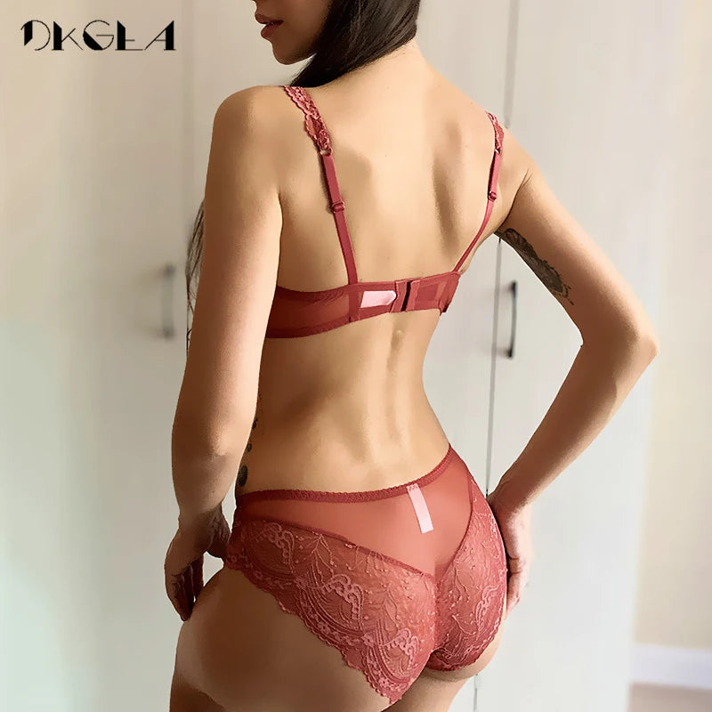 Bra Panties Sets  Embroidery Women Lingerie