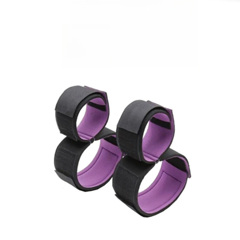 2 Piece Adjustable BDSM Cuff and Thigh Holster Set - Ergonomically Designed for A Comfortable Fit, Women's Padded Cuffs