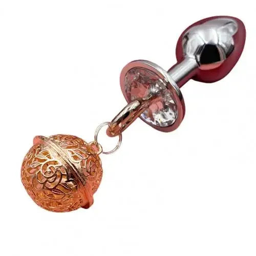 Anal Plug with Big Bell Flirting Metal Adult Anal Vibrator Product for Couple